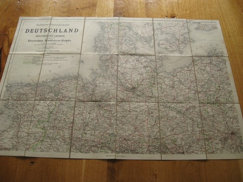 Alte landkarte radfahrer - landkarte,