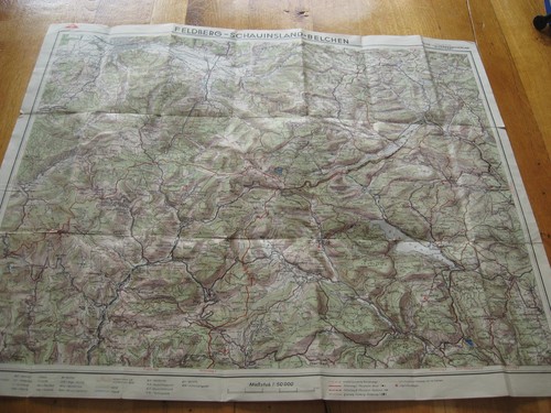Alte landkarte feldberg - alte,