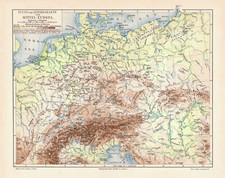 Mitteleuropa Flüsse Gebirge