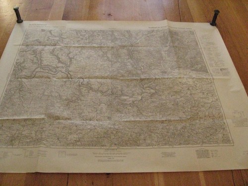 Alte landkarte großblatt 141 - alte,