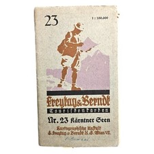 alte Karte Kärntner Seen, auf