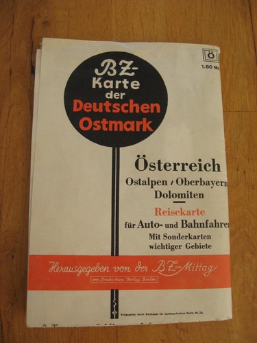 Alte karte der deutschen - bz,