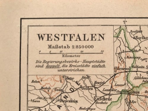 Landkarte westfalen münster - landkarte,