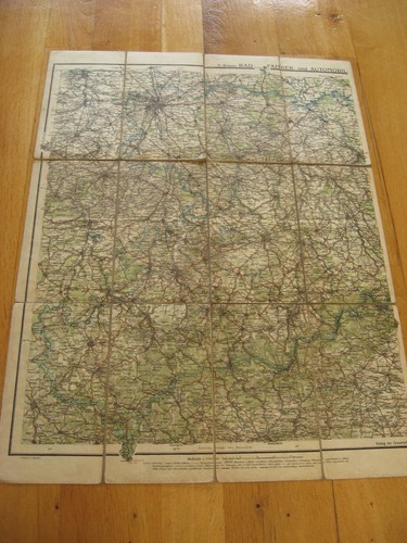 Alte landkarte sachsen west - alte,