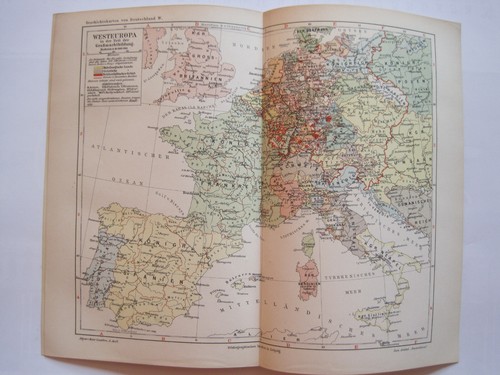 Antike landkarte westeuropa - antike,