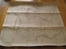 alte Landkarte Aufstellung der